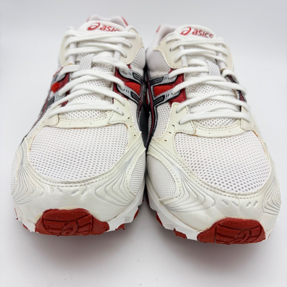 Asics Hyper Speed 4 Running Shoes Mens 10 White Red Silver Gym Tech Sneakers - Picture 4 of 10